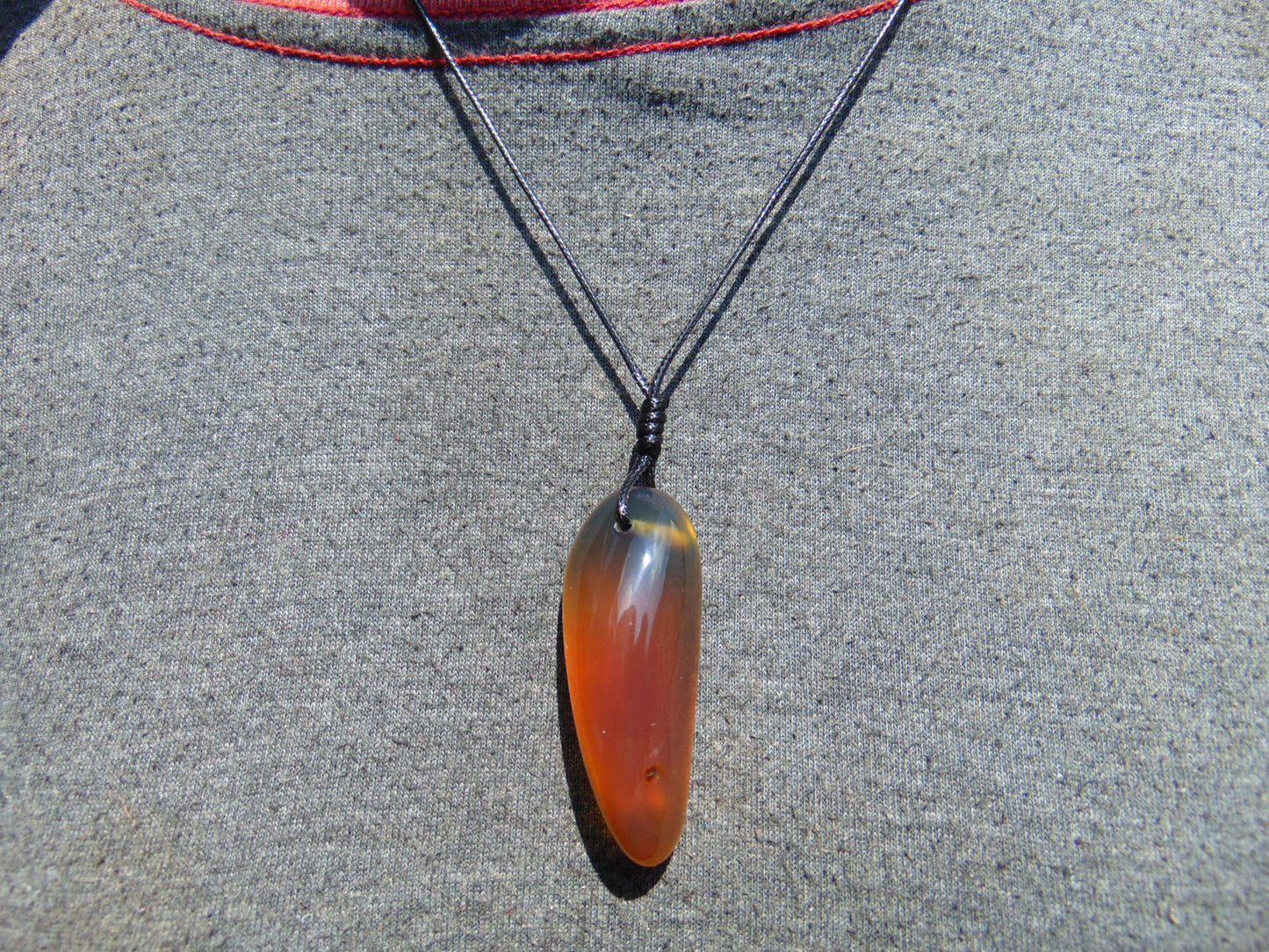 8 gr Pendant 50x17x17 mm Indonesian Blue Amber for Healing PBN41