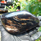 351 gr Polished Stone 121x72x77 Indonesian Blue Amber for Healing 25Y97