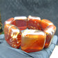 116 gr 7 Square Beads Bangle Indonesian Amber for Healing 26BE16