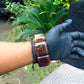 116 gr 7 Square Beads Bangle Indonesian Amber for Healing 26BE16