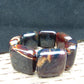 105 gr 7 Square Beads Bangle Indonesian Amber for Healing 26BE13