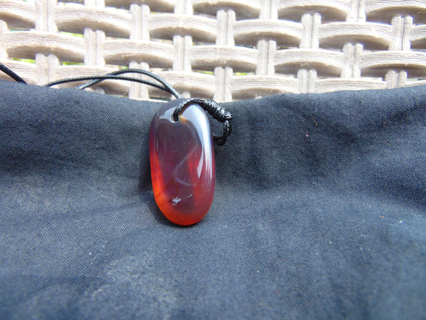 6 gram Pendant Indonesian Crystal Red Amber for Healing 26A112