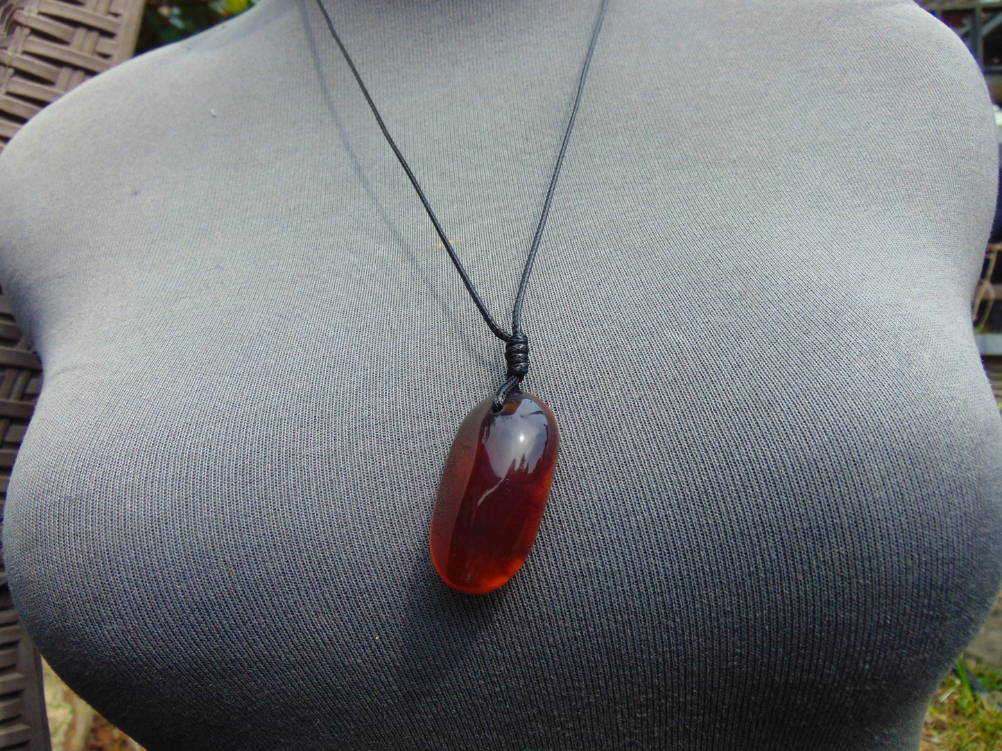 6 gram Pendant Indonesian Crystal Red Amber for Healing 26A112