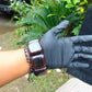 100 gr 7 Square Beads Bangle Indonesian Amber for Healing 26BE8