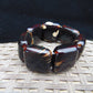 124 gr 7 Square Beads Bangle Indonesian Amber for Healing 26BE24
