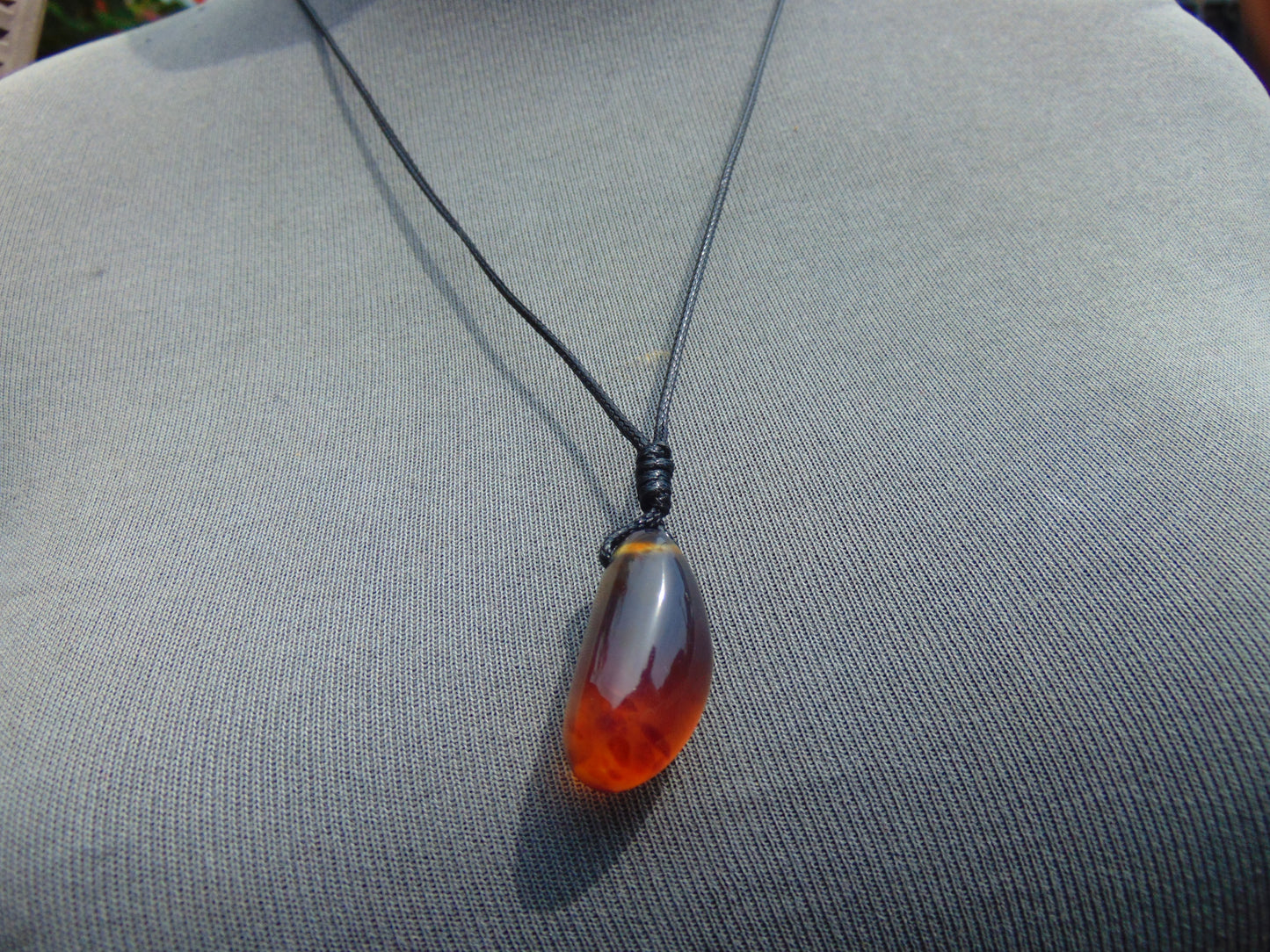 4 gram Pendant Indonesian Blue Amber for Healing 25Y353
