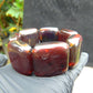 106 gr 7 Square Beads Bangle Indonesian Amber for Healing 26BE26