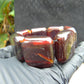 107 gr 7 Square Beads Bangle Indonesian Amber for Healing 26BE18