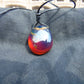 6 gram Pendant Indonesian Crystal Blue Red Amber for Healing 26A126