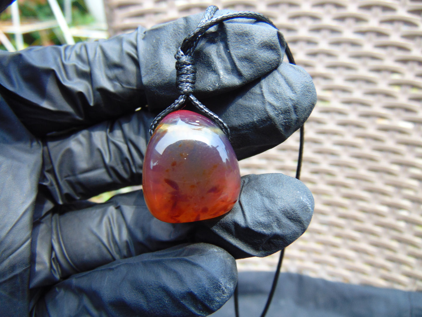 5 gram Pendant Indonesian Red Amber for Healing 26A133