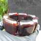 112 gr 7 Square Beads Bangle Indonesian Amber for Healing 26BE2