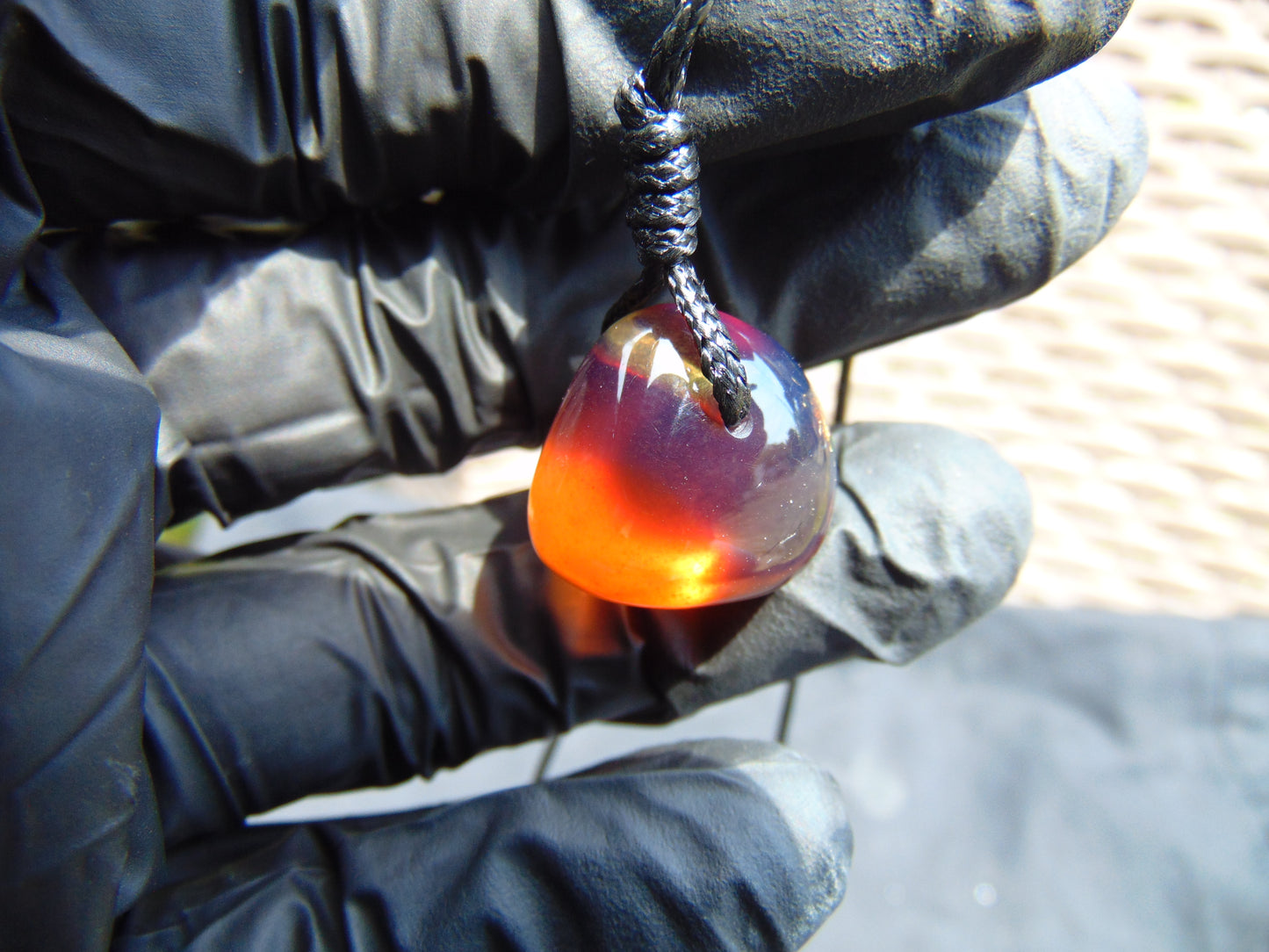 3 gram Pendant Indonesian Red Amber for Healing 26A155