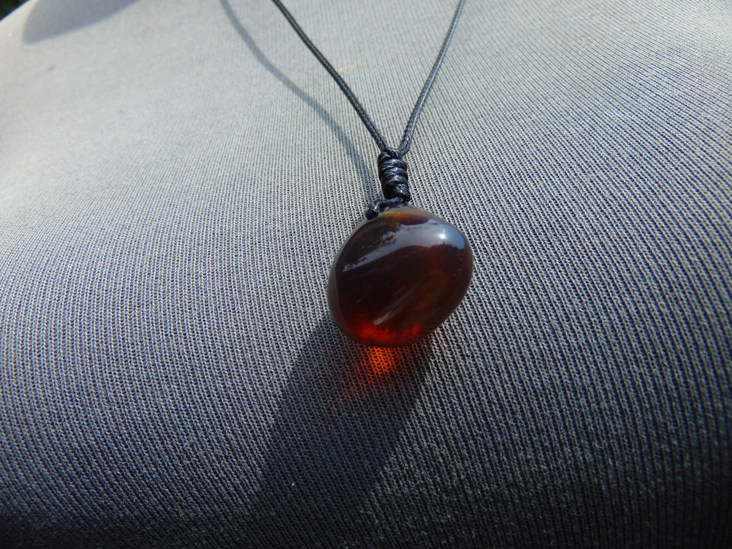 3 gram Pendant Indonesian Red Amber for Healing 26A155