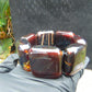 112 gr 7 Square Beads Bangle Indonesian Amber for Healing 26BE2