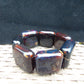 121 gr 7 Square Beads Bangle Indonesian Amber for Healing 26BE21