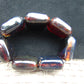 121 gr 7 Square Beads Bangle Indonesian Amber for Healing 26BE21