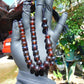 27 gr Tasbih Mesbah Rosary 33+2 Beads 16 mm Indonesian Red Amber for Healing 26TBA05