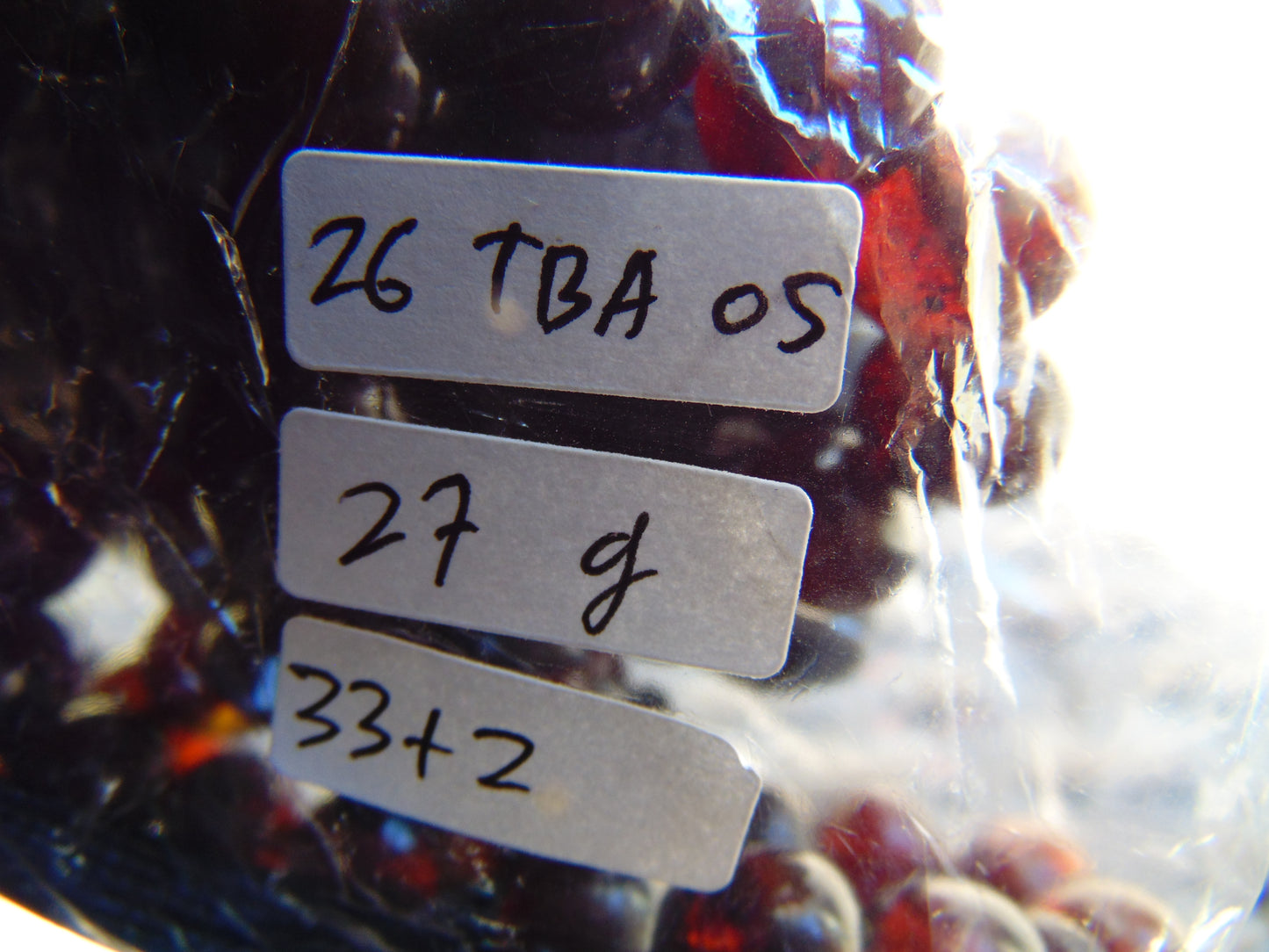27 gr Tasbih Mesbah Rosary 33+2 Beads 16 mm Indonesian Red Amber for Healing 26TBA05
