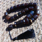 98 gr Komboloi Rosary 23 Beads Indonesian Dark Red Amber for Healing 26COA04