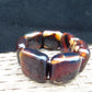 115 gr 7 Square Beads Bangle Indonesian Amber for Healing 26BE4