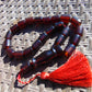 57 gr Komboloi Rosary 23 Beads Indonesian Cherry Red Amber for Healing 26COA07