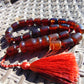 55 gr Komboloi Rosary 23 Beads Indonesian Cherry Red Amber for Healing 26COA02
