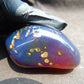 107 gr Polished Stone 86x52x49 Indonesian Blue Amber for Healing 25N138