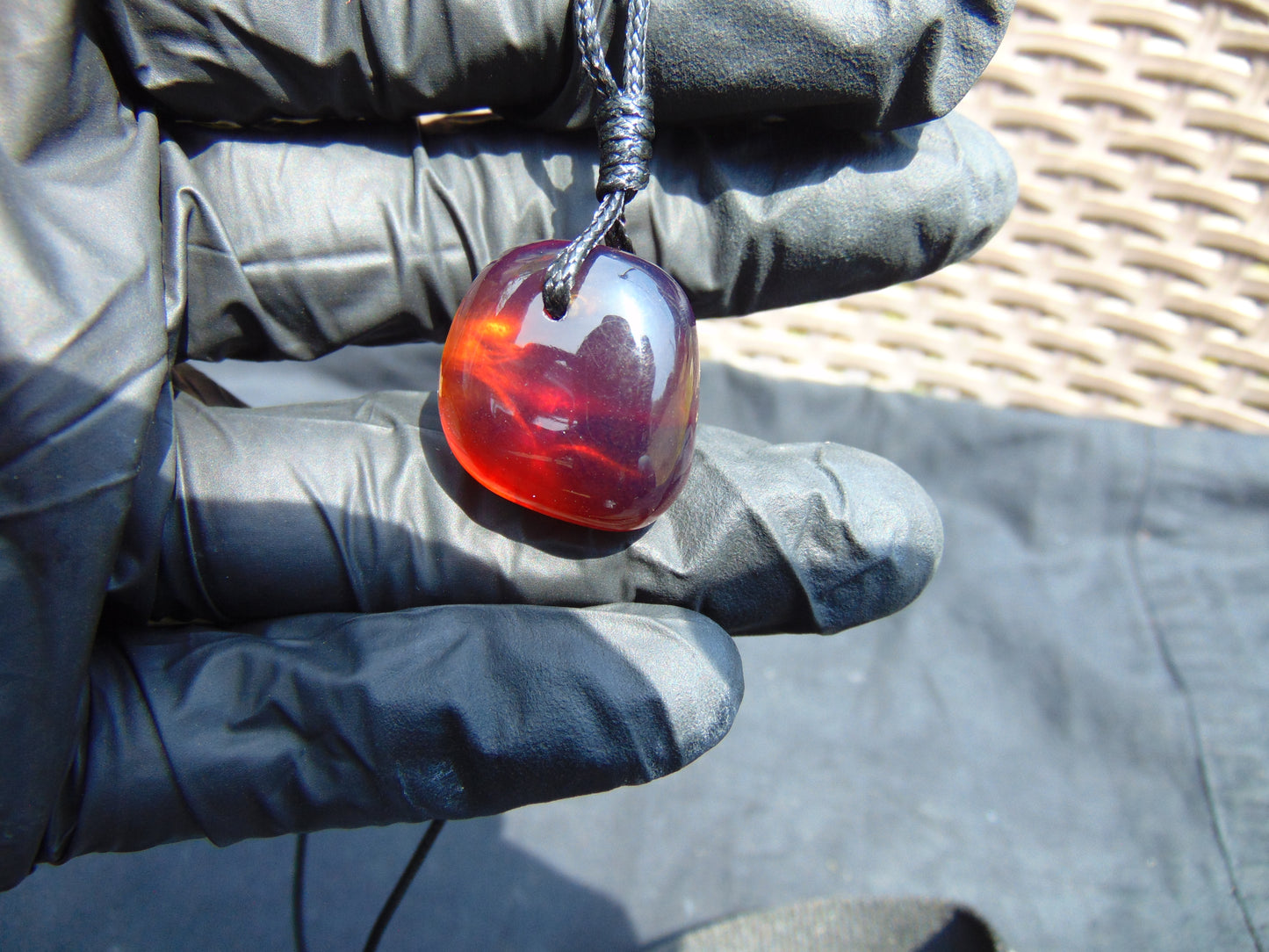 4 gram Pendant Indonesian Red Amber for Healing 26A124