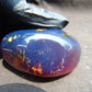 107 gr Polished Stone 86x52x49 Indonesian Blue Amber for Healing 25N138