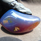 107 gr Polished Stone 86x52x49 Indonesian Blue Amber for Healing 25N138
