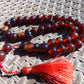 75 gr Tasbih Mesbah Rosary 33+2 Beads  Indonesian Cherry Red Amber for Healing 26TBA03
