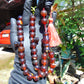 75 gr Tasbih Mesbah Rosary 33+2 Beads  Indonesian Cherry Red Amber for Healing 26TBA03
