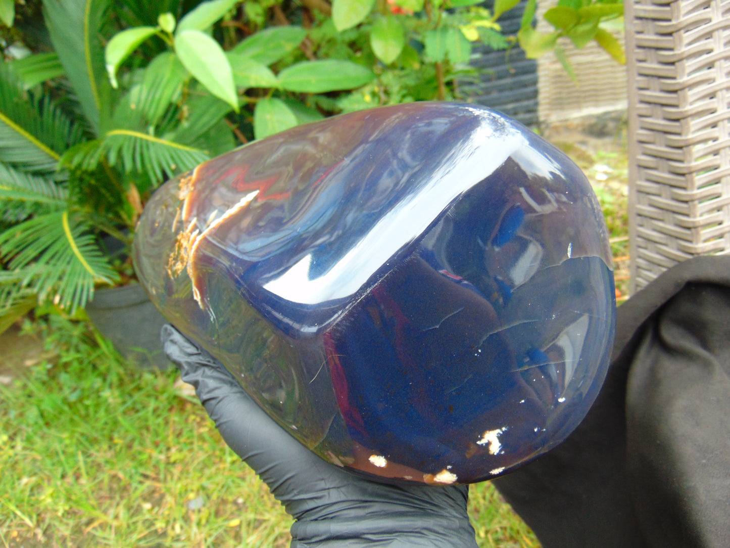 2041 Gr Full Polished Indonesian Blue Amber for Healing ML84