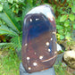 2041 Gr Full Polished Indonesian Blue Amber for Healing ML84