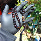 28 gr Hand Tasbih Mesbah Rosary 33+2 Beads 16 mm Indonesian Black Red Amber for Healing 26TBA01