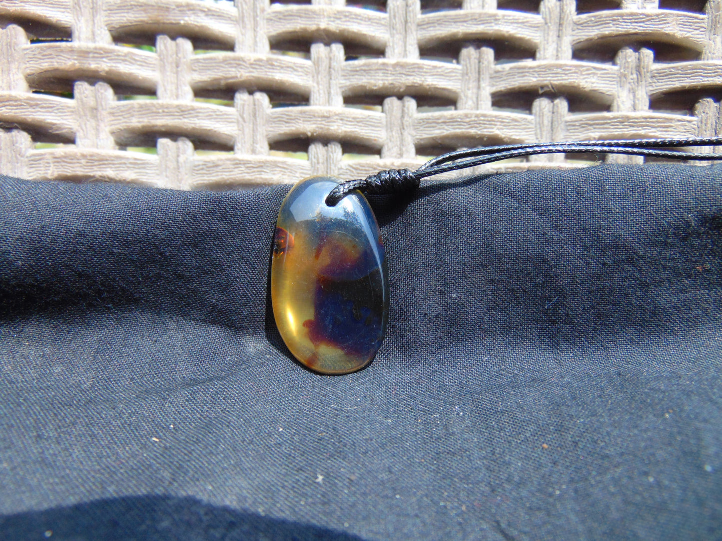 3 gram Pendant Indonesian Blue Amber for Healing 26A107