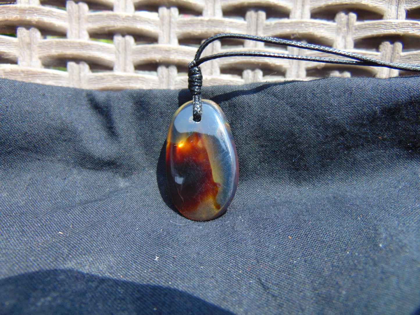3 gram Pendant Indonesian Blue Amber for Healing 26A107