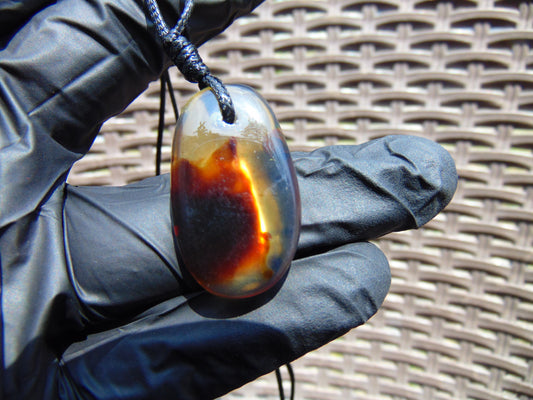 3 gram Pendant Indonesian Blue Amber for Healing 26A107