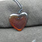 6 gr Heart Pendant Indonesian Red  Amber for Healing 25N223