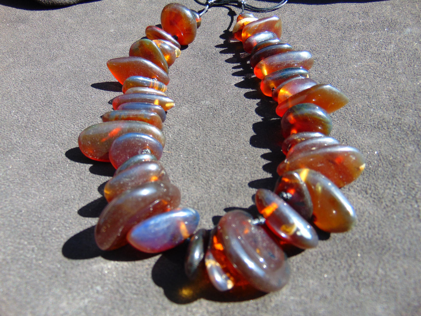 85 gram Small Beads Combination Necklace Indonesian Amber for Healing A505