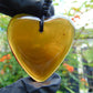 6 gr Heart Pendant Indonesian Red  Amber for Healing 25N223