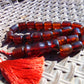 54 gr Komboloi Rosary 23 Beads Indonesian Cherry Red Amber for Healing 26COA01