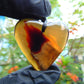 8 gr Heart Pendant Indonesian Amber for Healing 25N236