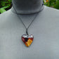 8 gr Heart Pendant Indonesian Amber for Healing 25N236