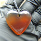 8 gr Heart Pendant Indonesian Amber for Healing 25N216