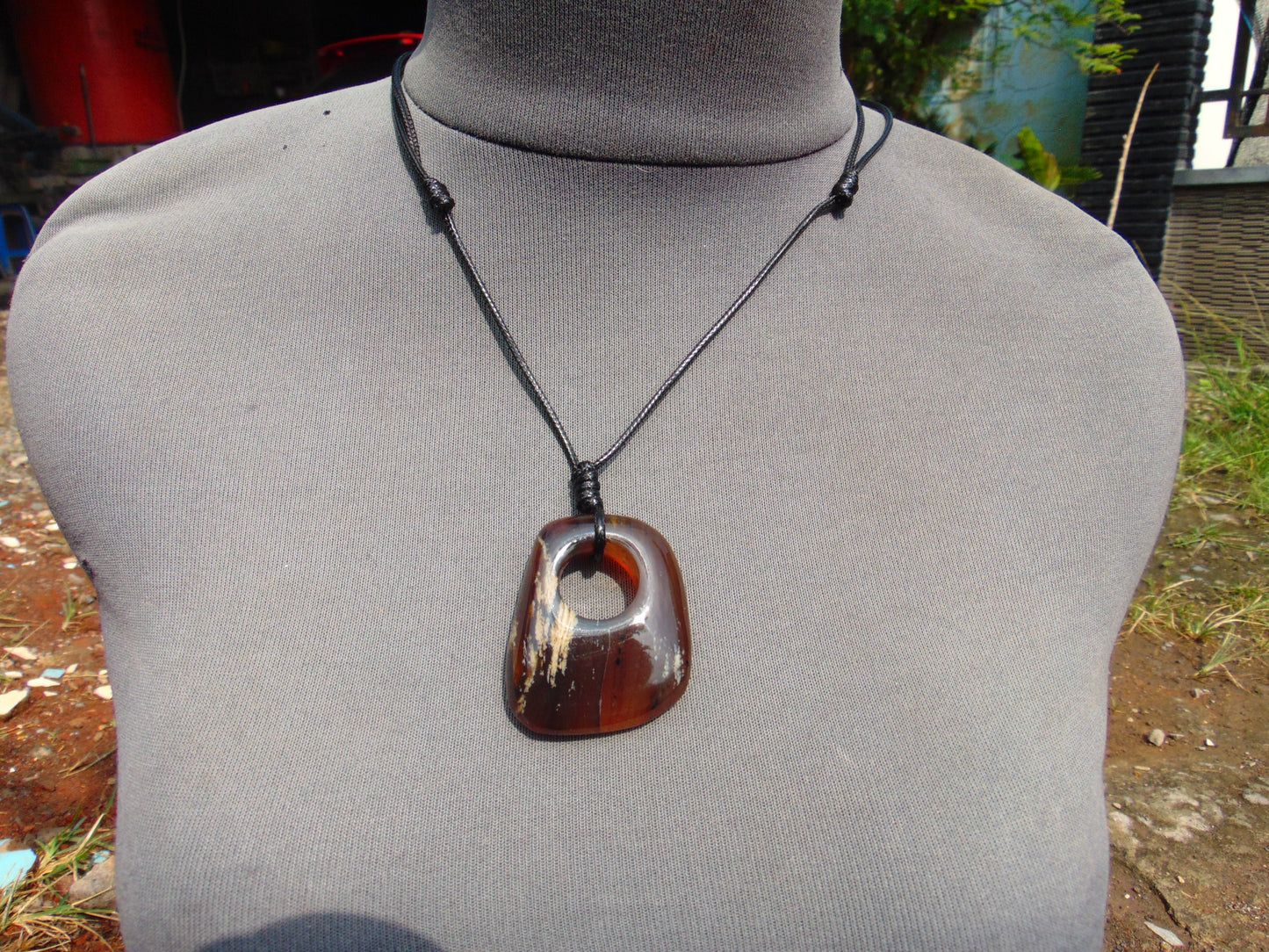 12 gr Ring Pendant Indonesian Blue Amber for Healing 26Y439
