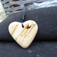 7 gr Heart Pendant Indonesian White Amber for Healing 25N189