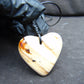 7 gr Heart Pendant Indonesian White Amber for Healing 25N189
