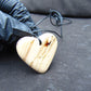 7 gr Heart Pendant Indonesian White Amber for Healing 25N189