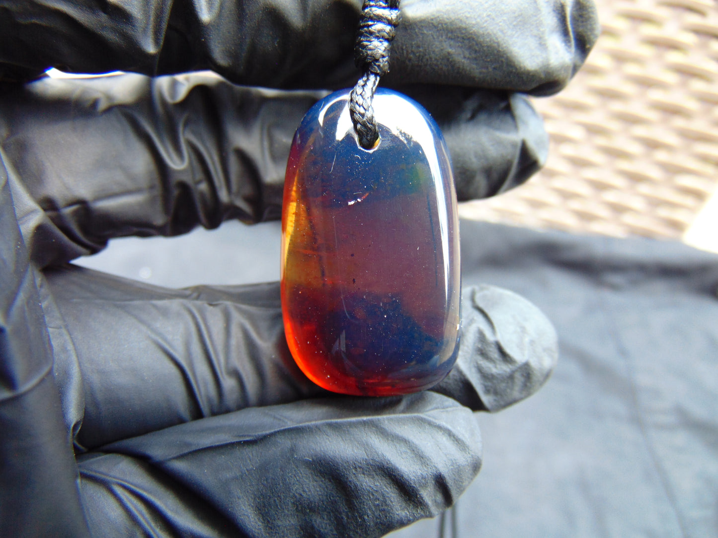 7 gram Pendant Indonesian Blue Amber for Healing 26A104